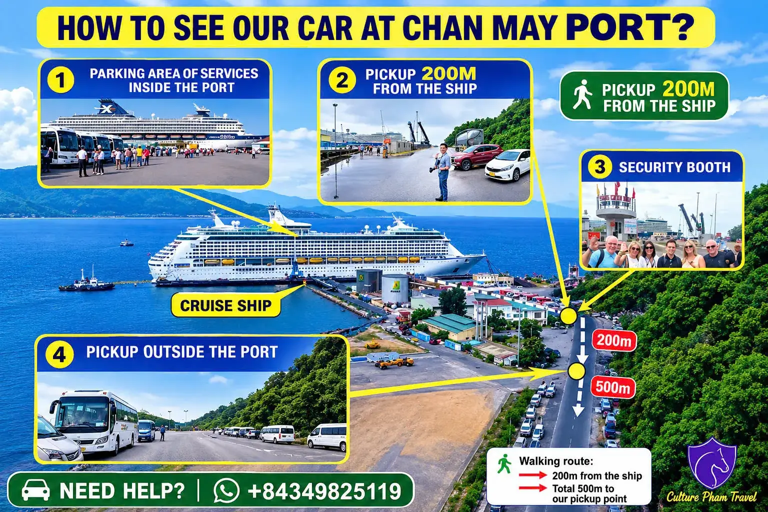 Pick-up Point At Chan May Port - Student Exchange